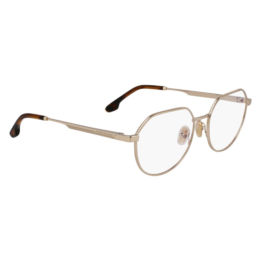 Victoria Beckham Gold Metal Glasses Frames Victoria Beckham