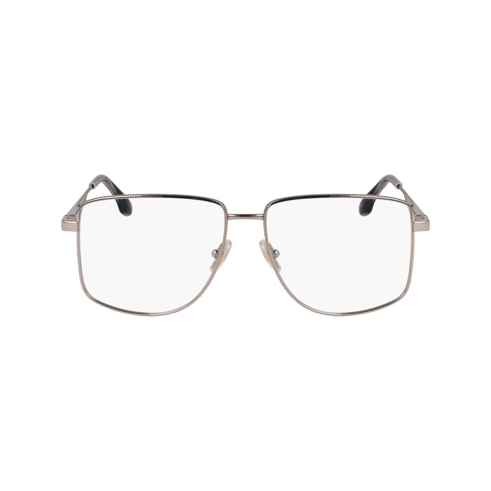 Victoria Beckham Gray Metal Glasses Frames Victoria Beckham