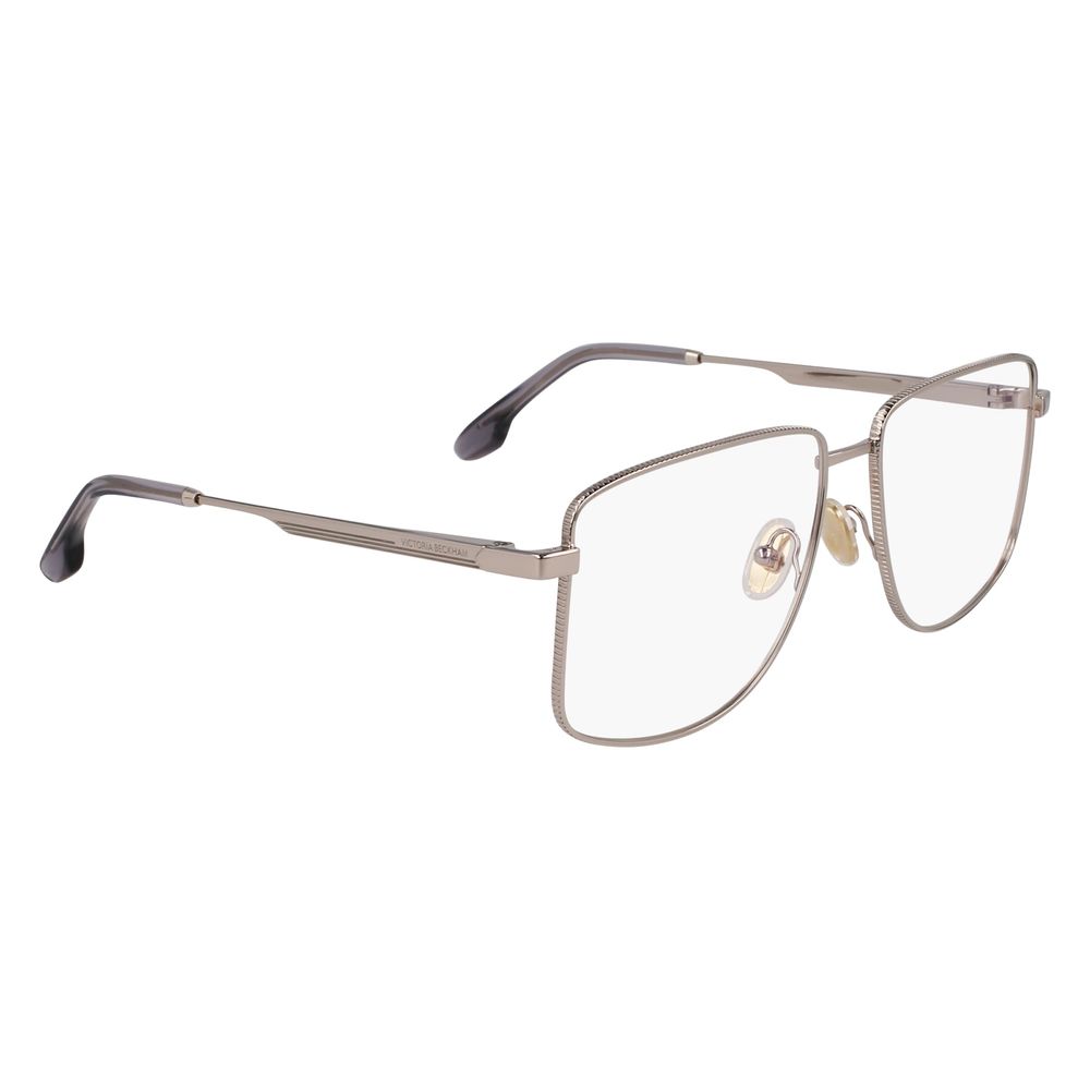 Victoria Beckham Gray Metal Glasses Frames Victoria Beckham