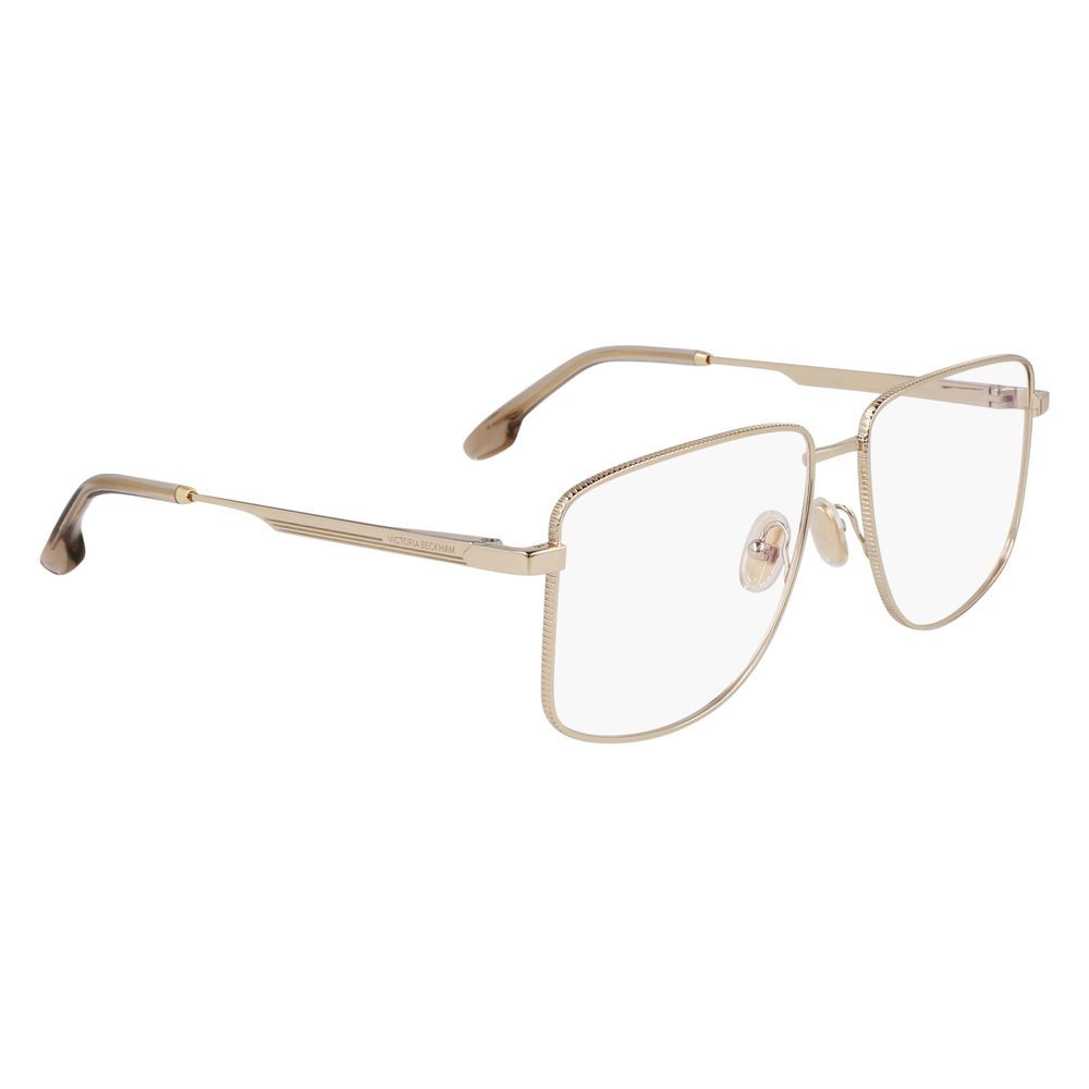 Victoria Beckham Gold Metal Glasses Frames Victoria Beckham