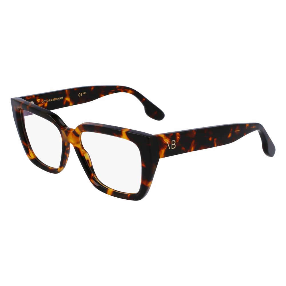 Victoria Beckham Brown Acetate Glasses Frames