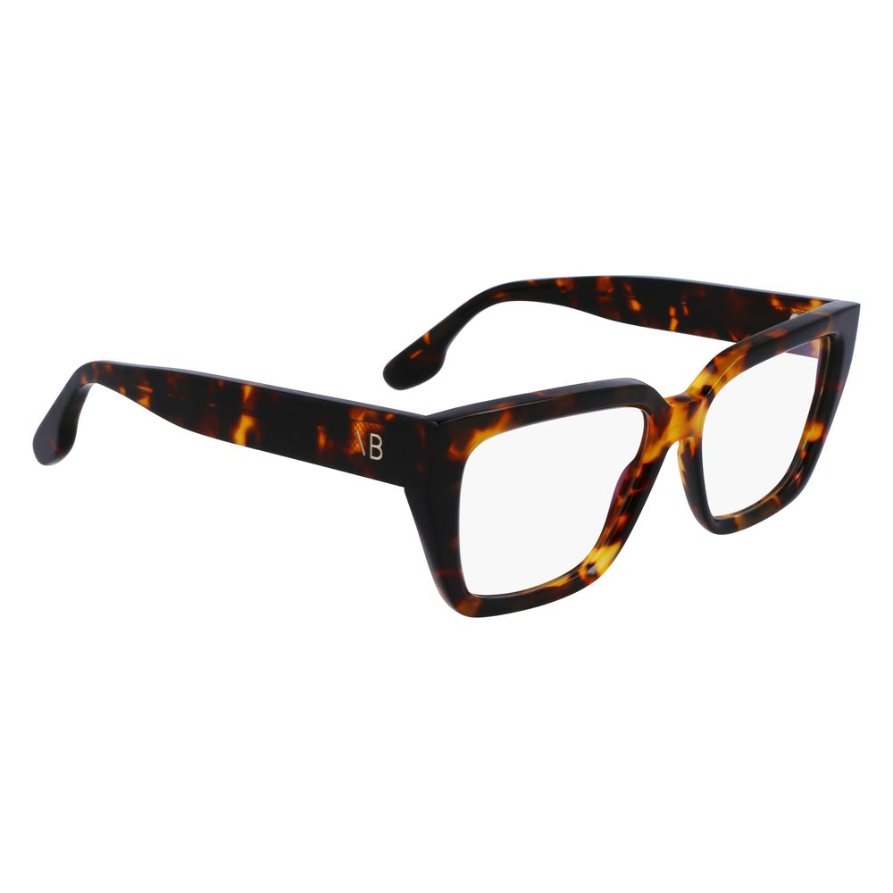Victoria Beckham Brown Acetate Glasses Frames