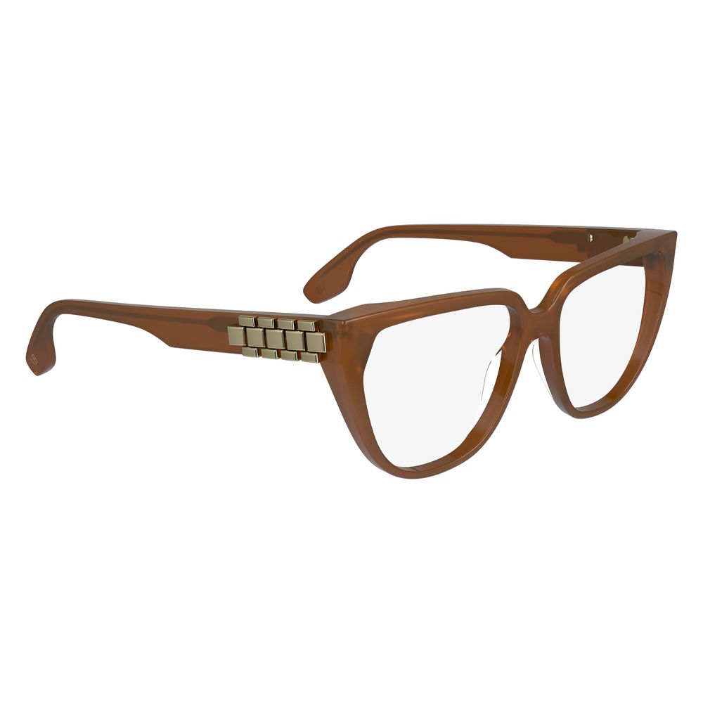Victoria Beckham Brown Acetate Glasses Frames Victoria Beckham