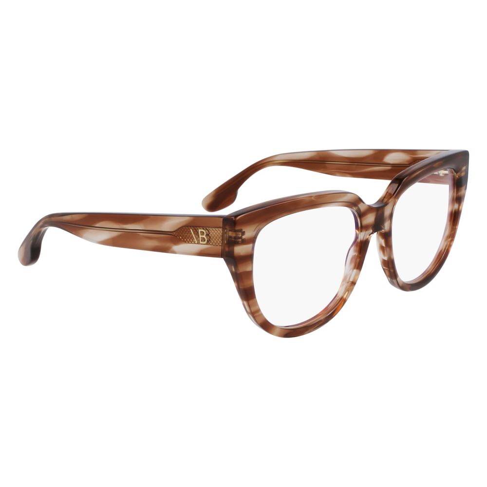 Victoria Beckham Brown Acetate Glasses Frames Victoria Beckham