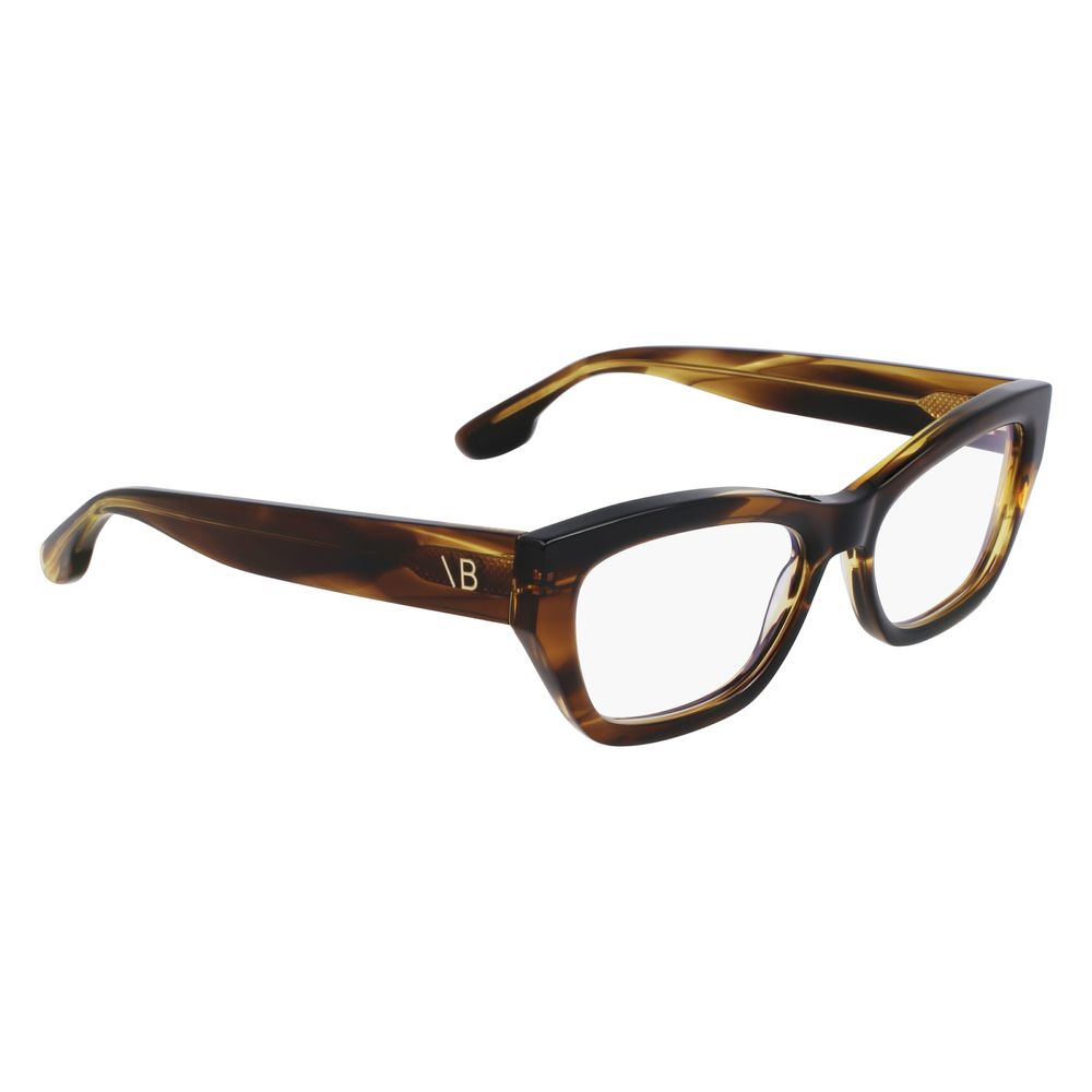 Victoria Beckham Brown Acetate Glasses Frames Victoria Beckham