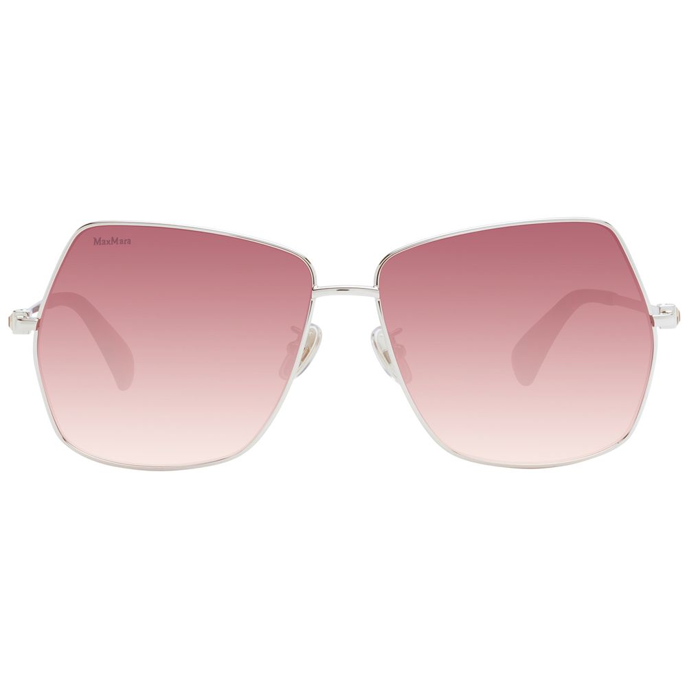 Max Mara gold metal sunglasses with sleek frame and tinted lenses, stylish eyewear for a sophisticated look.