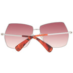 Max Mara gold metal sunglasses with sleek frame and tinted lenses, stylish eyewear for sun protection and fashion.