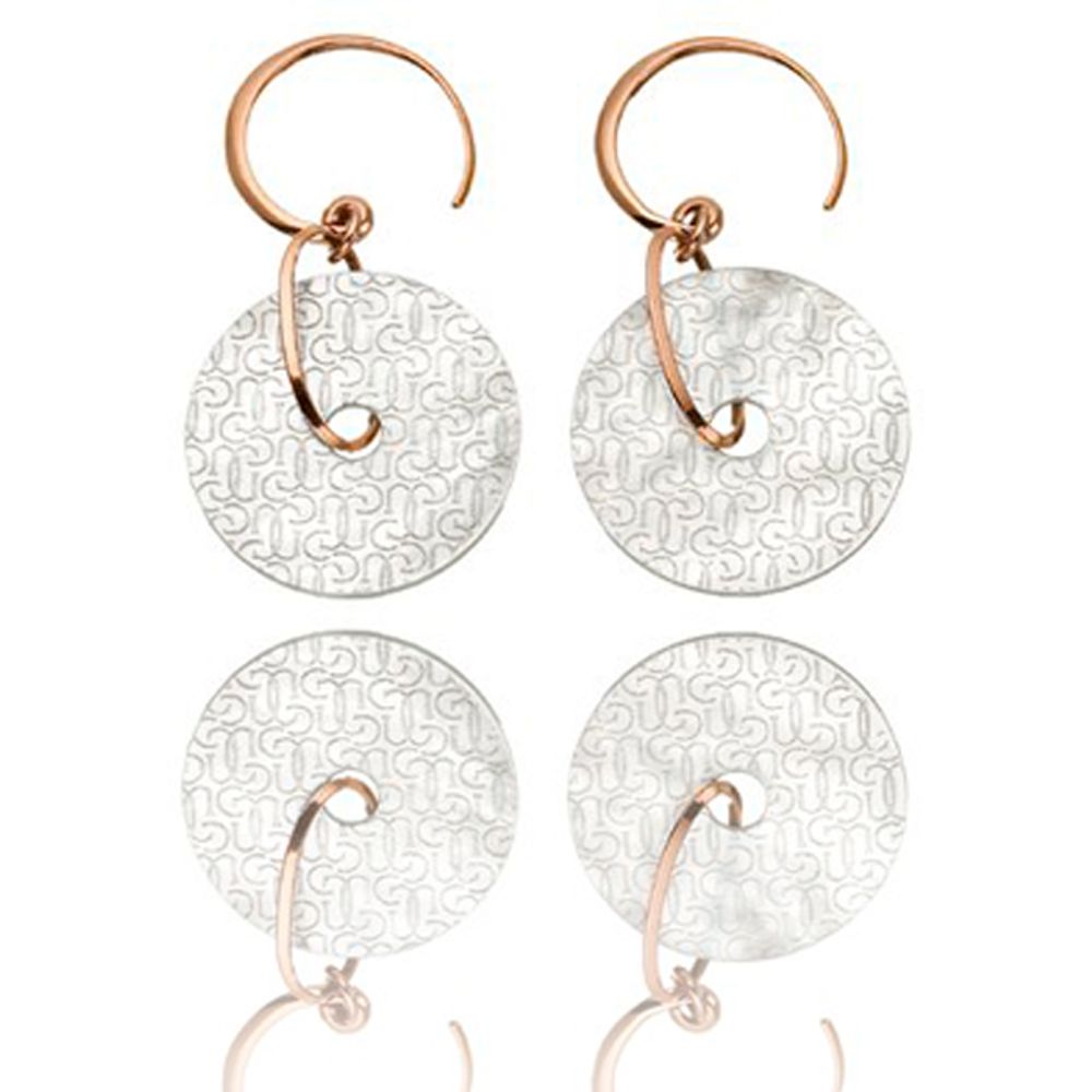 GC Bicolor Silver Earrings GC