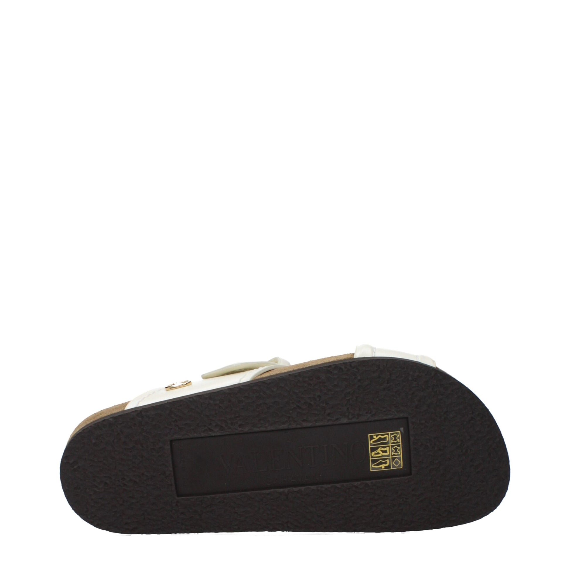 Valentino Garavani Beige Leather Slippers Valentino Garavani