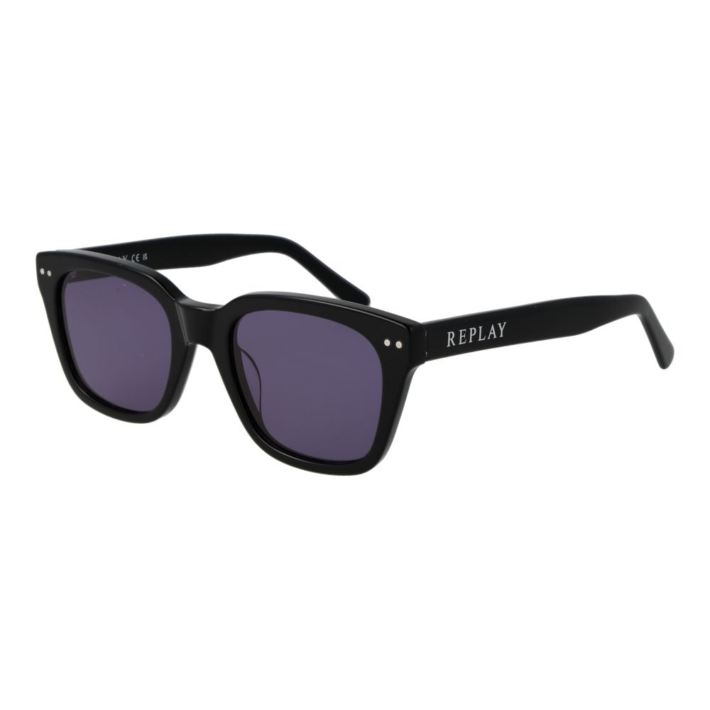 Replay Black Plastic Sunglasses - Eljoys Fashion 