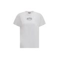 Ganni White Cotton T-Shirt Ganni
