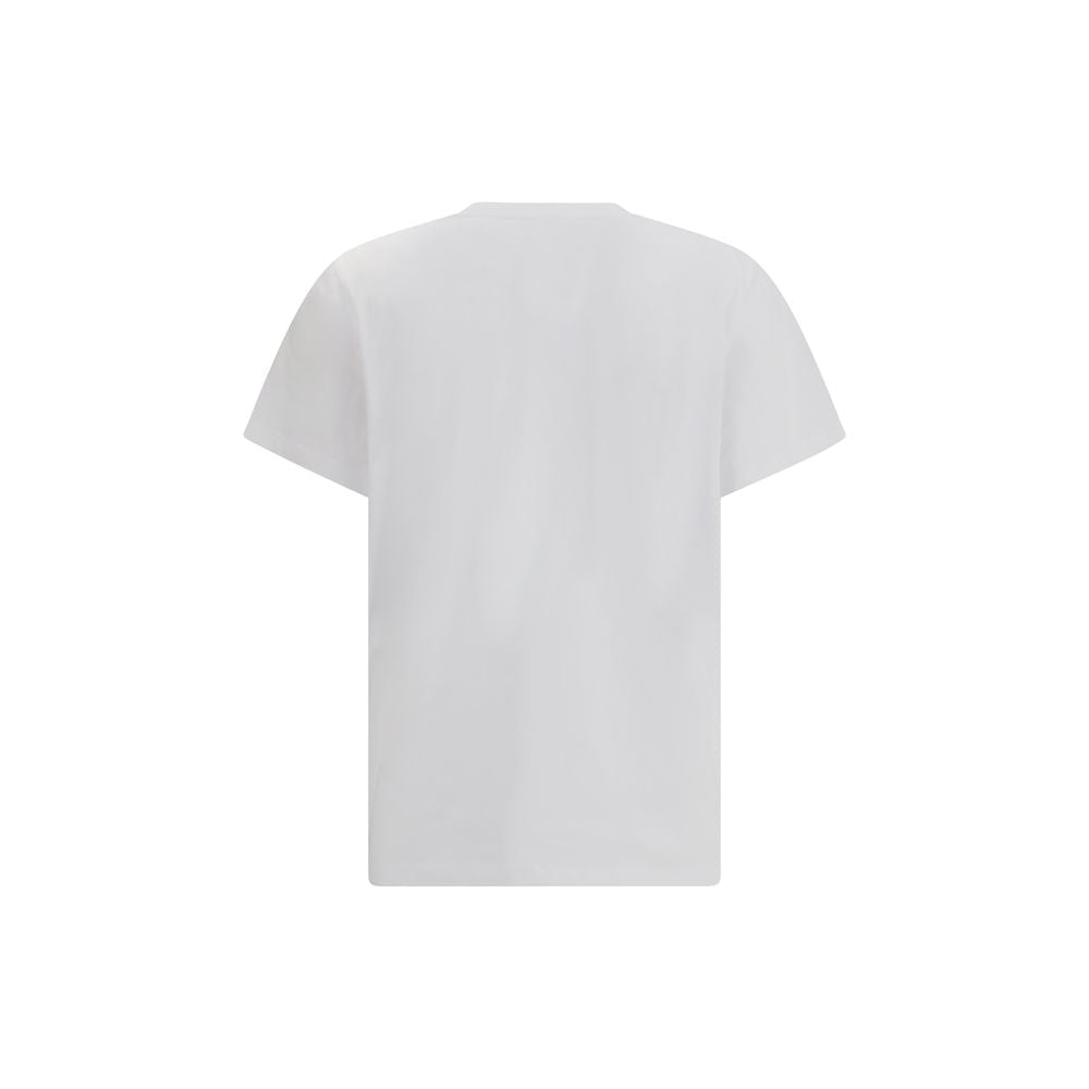 Ganni White Cotton T-Shirt Ganni