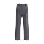 Prada Gray Wool Oves Aries Dress Pants