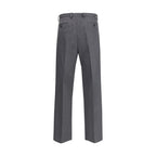 Prada Gray Wool Oves Aries Dress Pants