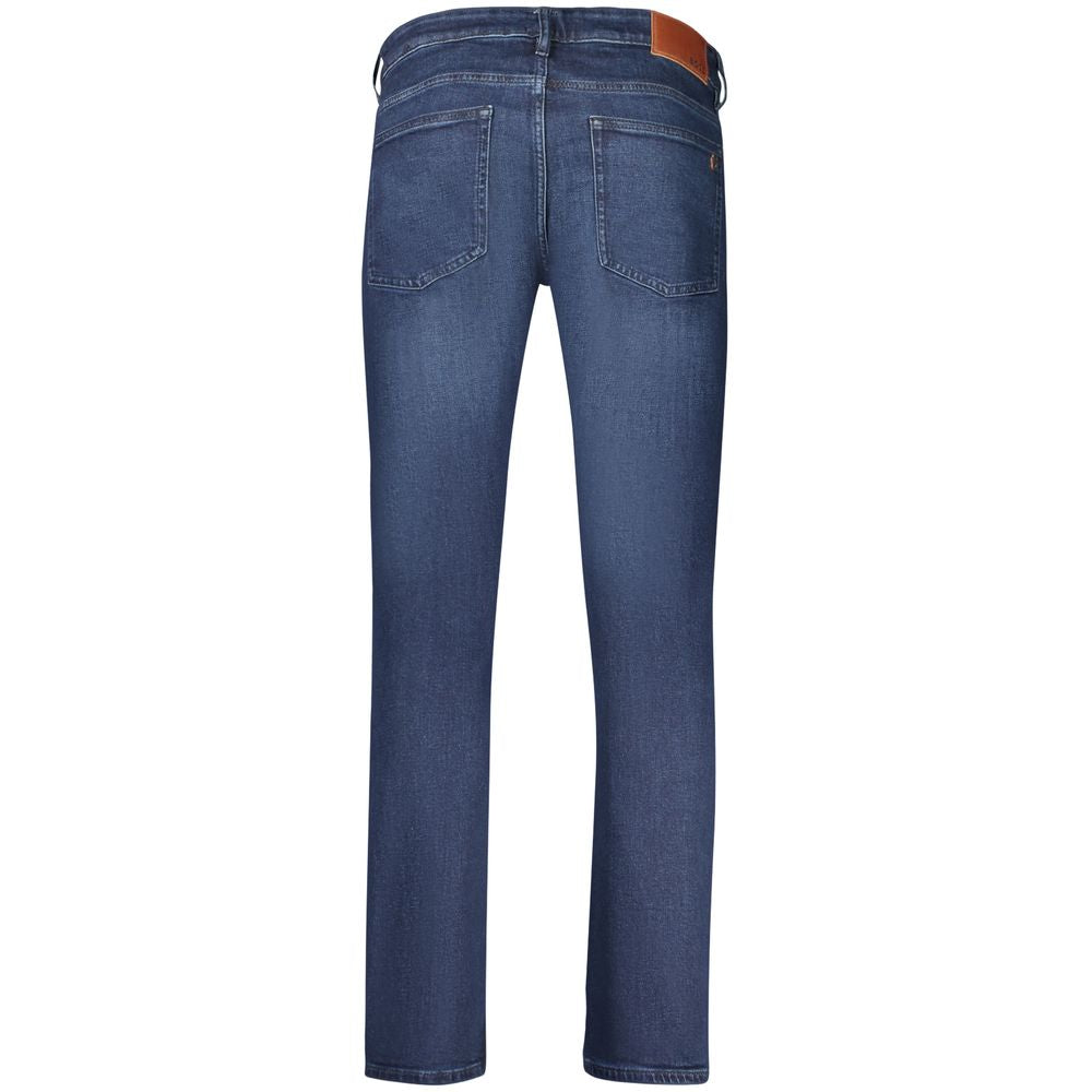 Hugo Boss Blue Cotton Men's Slim-Fit Jeans Hugo Boss