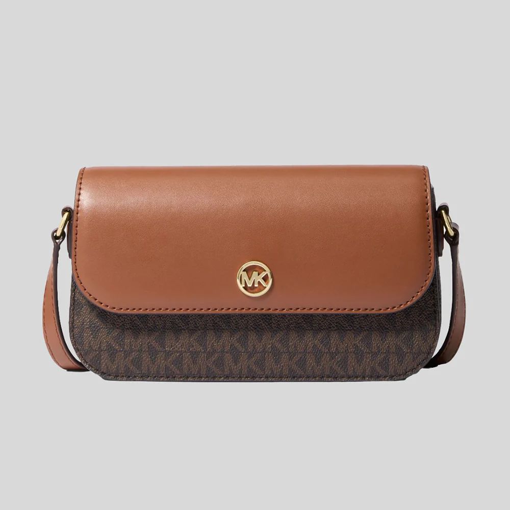 Michael Kors Brown Leather Crossbody Bag