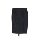 Brunello Cucinelli Gray Virgin Wool Midi Skirt