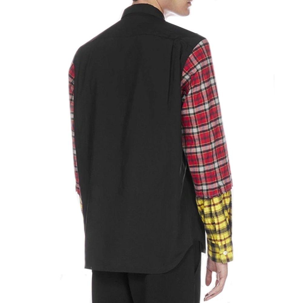 Comme Des Garçons Black Cotton Pattern Shirt