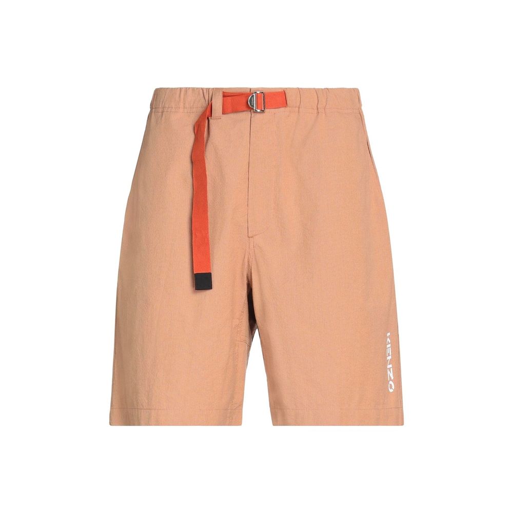 Kenzo Brown Cotton Bermuda Shorts Kenzo