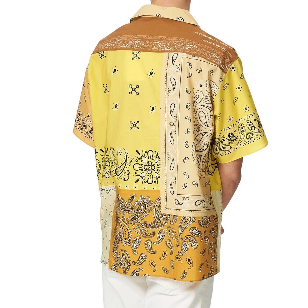 Kenzo Bicolor Cotton Pattern Shirt Kenzo