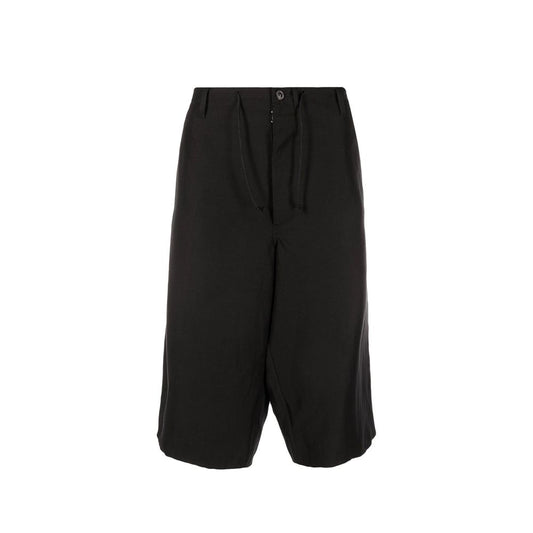 Maison Margiela Black Linen Bermuda Shorts Maison Margiela