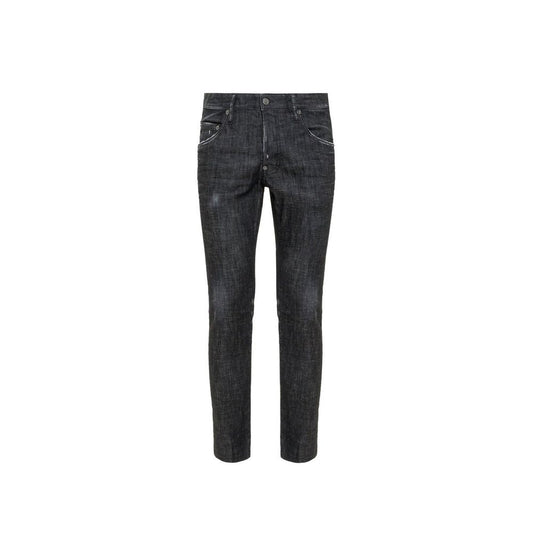 Dsquared² Black Cotton Slim Fit Jeans Dsquared²