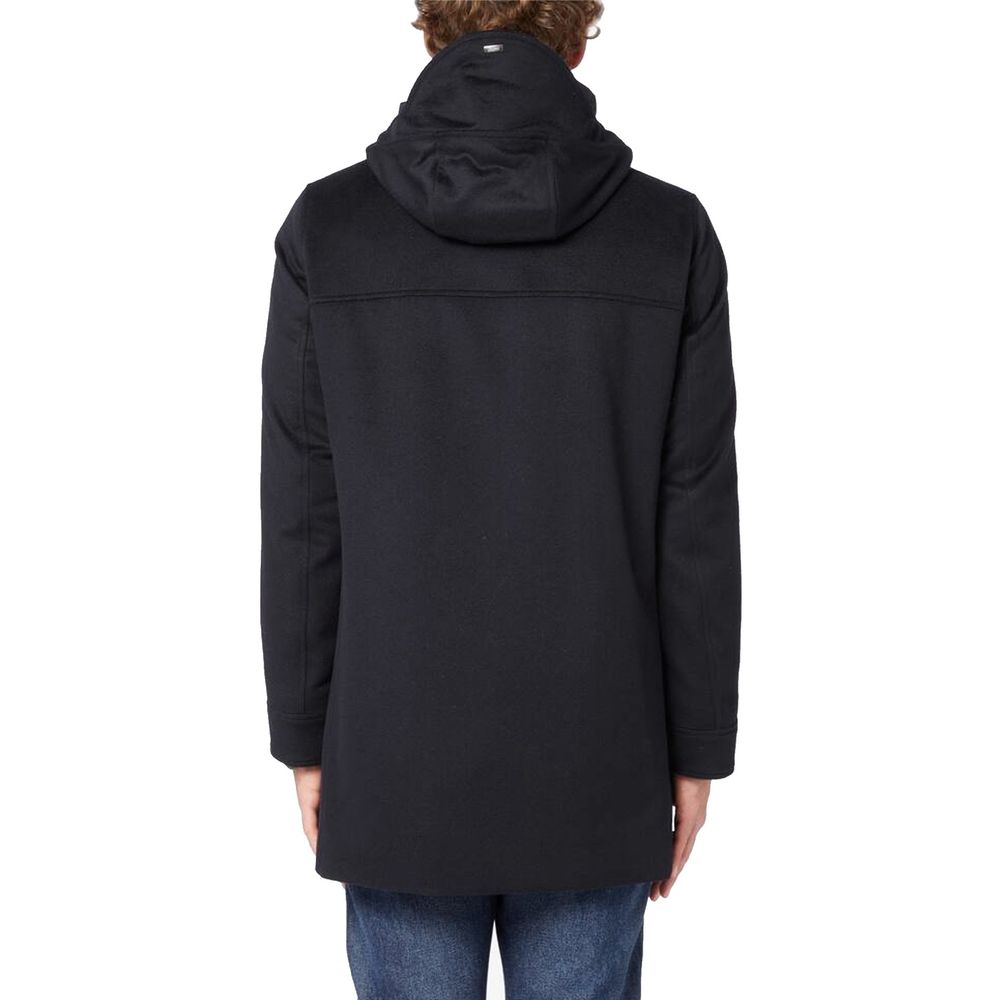 Herno Black Cashmere Coat Herno