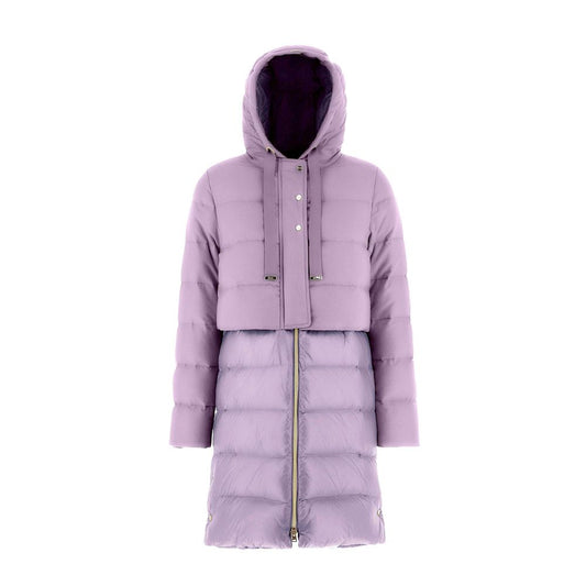 Herno Purple Cashmere Coat Herno