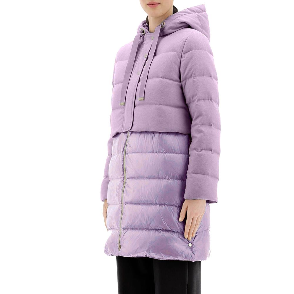 Herno Purple Cashmere Coat Herno