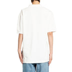 Palm Angels White Cotton Polo Shirt