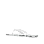 White rubber slides by Palm Angels featuring a sleek design and open toe for casual summer wear.