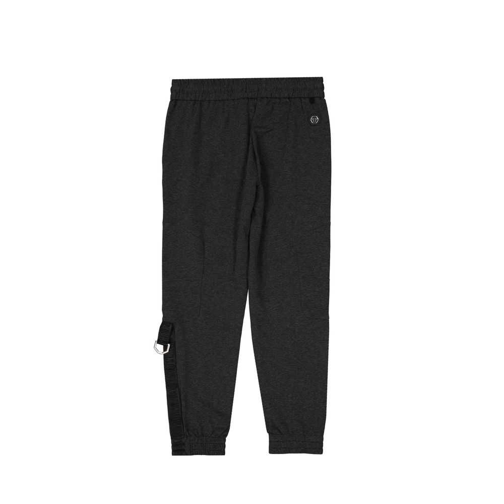 Philipp Plein Gray Cotton Joggers Workout Pants