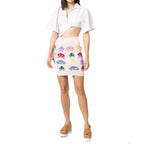Stella McCartney Multicolor Cotton Mini Skirt