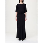 Twinset Black Elastane Casual Dress Twinset