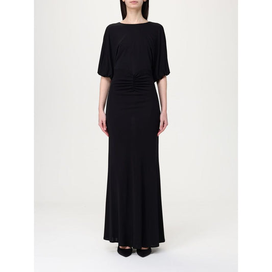 Twinset Black Elastane Casual Dress Twinset