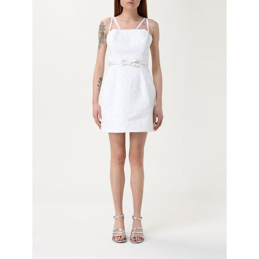 Elisabetta Franchi Beige Polyester Casual Dress Elisabetta Franchi