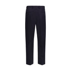 Prada Blue Cotton Casual Pants