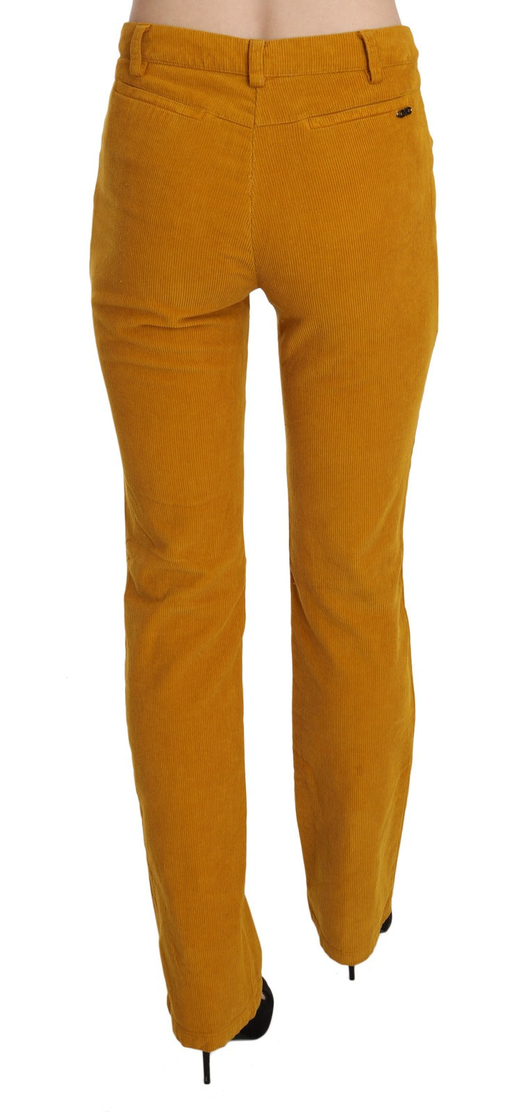 Costume National Orange High Waist Straight Trouser Pants Costume National