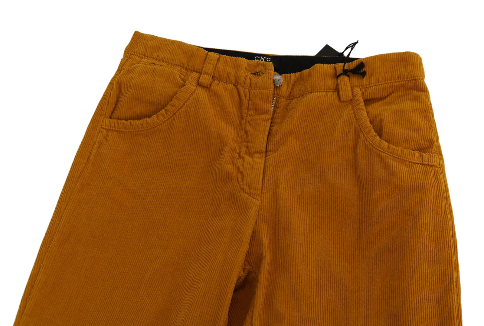 Costume National Orange High Waist Straight Trouser Pants Costume National