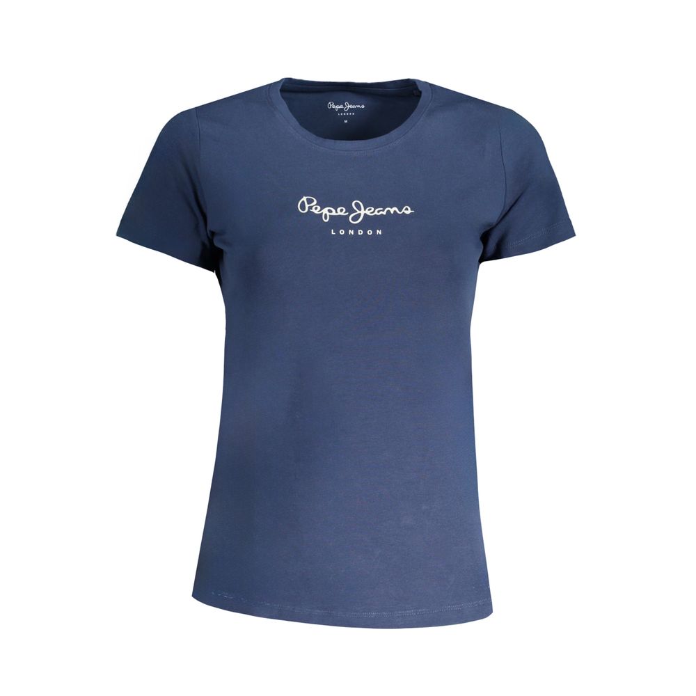 Pepe Jeans Blue Cotton Women's T-Shirt Pepe Jeans