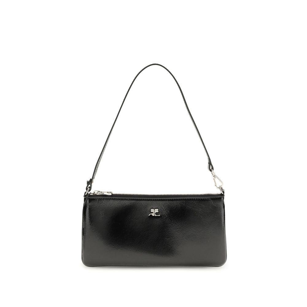 Courrèges Black Cowhide Shoulder Bag Courrèges