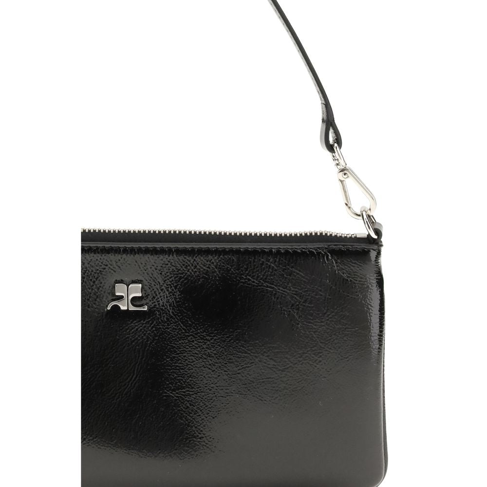 Courrèges Black Cowhide Shoulder Bag Courrèges