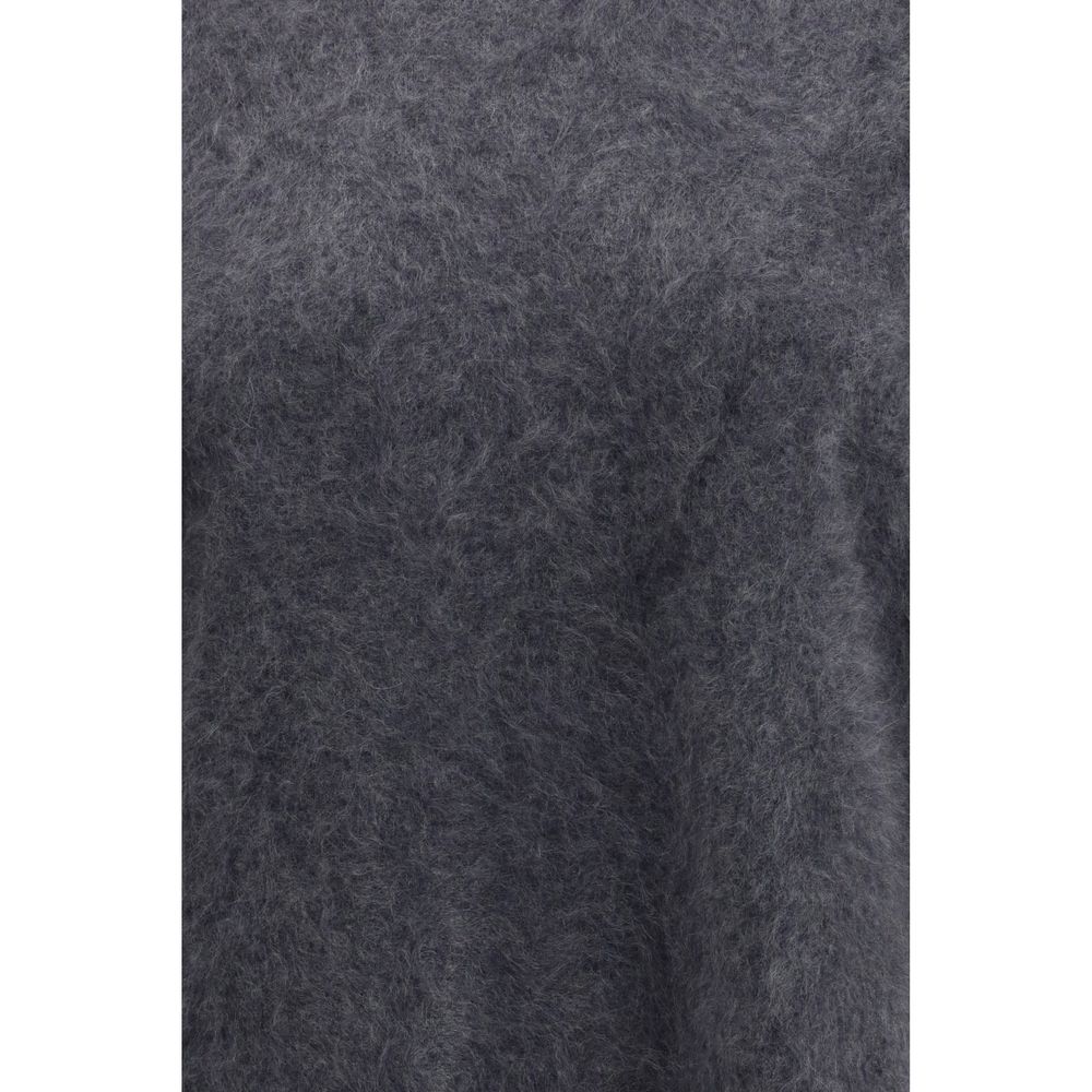 Lisa Yang Grey Cashmere Short Sleeve Sweater Lisa Yang