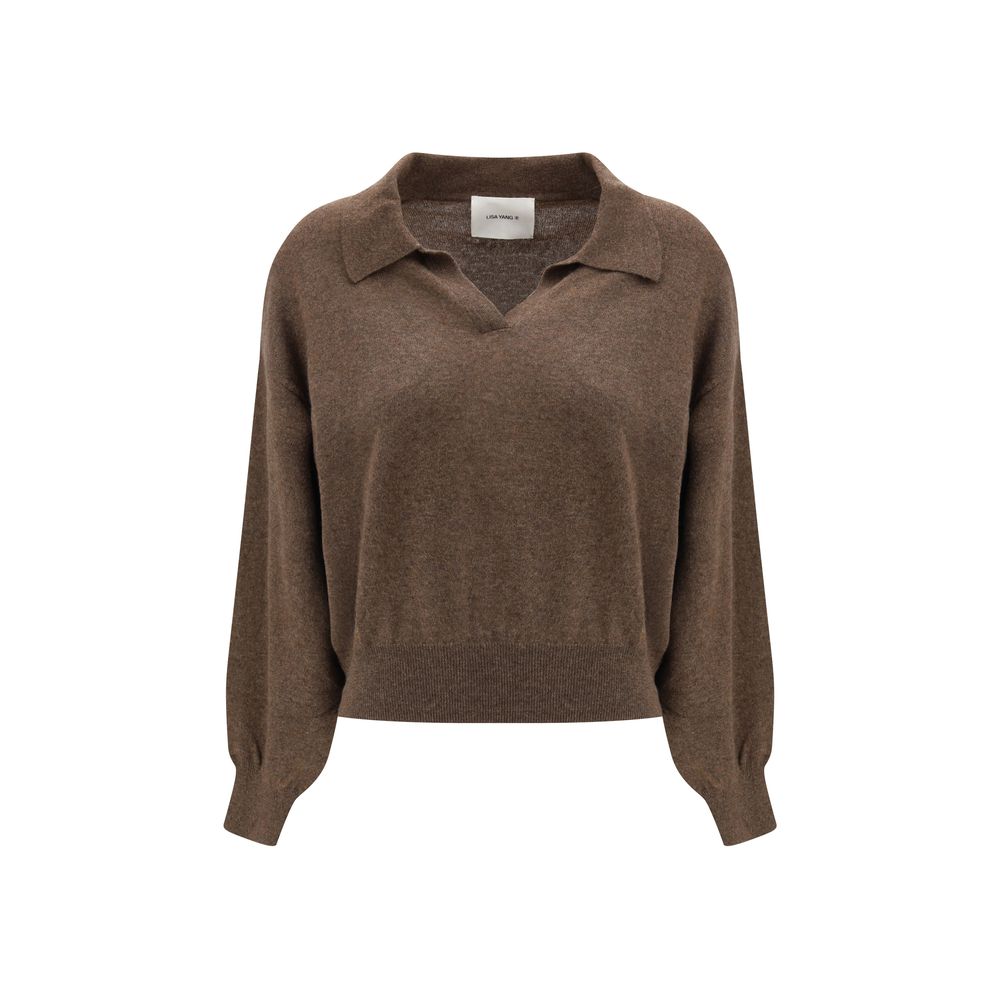 Lisa Yang Brown Cashmere Sweatshirt Lisa Yang