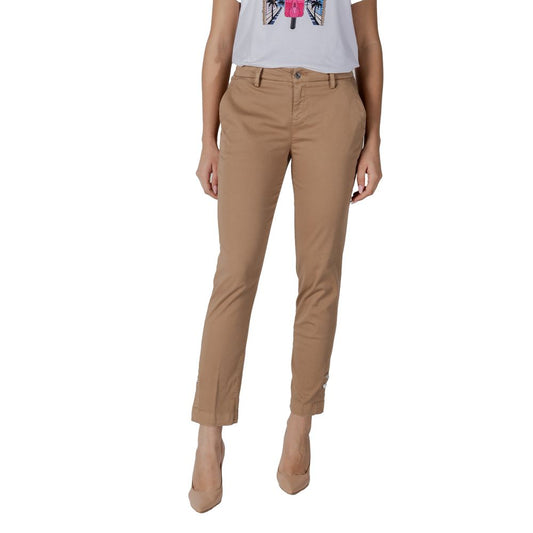 Liu Jo Beige Cotton Chino Pants Liu Jo