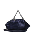 Blue leather handbag by Stella McCartney, stylish and sleek with clean design and subtle branding visible in the image.