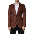 Dolce & Gabbana Brown Cashmere Single Breasted Jacket Blazer