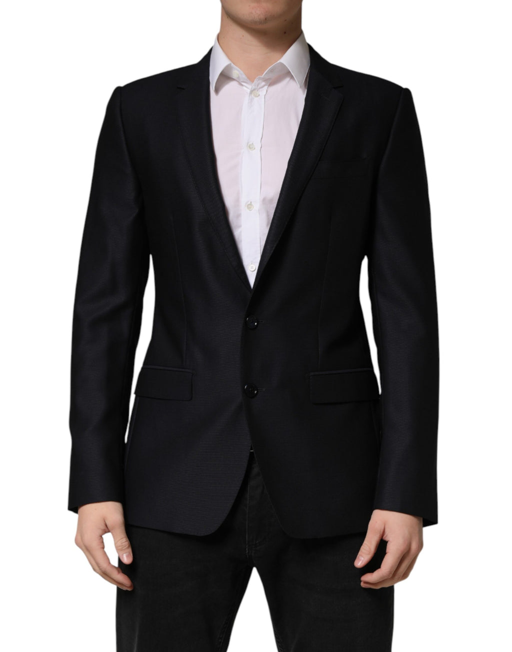 Dolce & Gabbana Blue MARTINI Single Breasted Jacket Blazer - Eljoys Fashion 