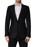 Dolce & Gabbana Blue MARTINI Single Breasted Jacket Blazer - Eljoys Fashion 