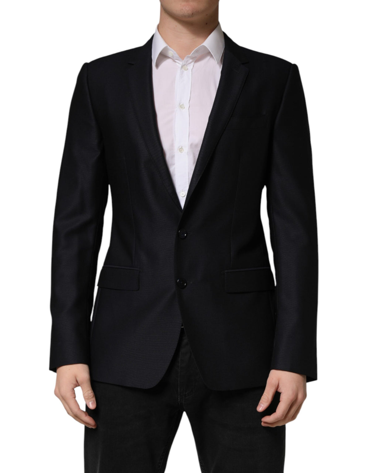 Dolce & Gabbana Blue MARTINI Single Breasted Jacket Blazer - Eljoys Fashion 